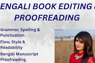 developmentally edit and polish your book manuscript