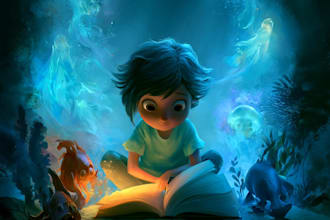 do a childrens book series with magical art