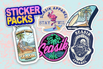 create a sticker packs custom design