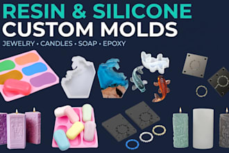 design 3d resin mold jewelry mold candle mold soap mold epoxy silicone mold stl