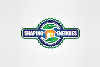 create industrial theme logo for shaping energies