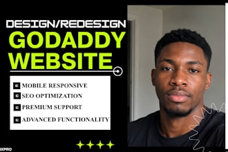 godaddy website design godaddy redesign develop godaddy website development SEO
