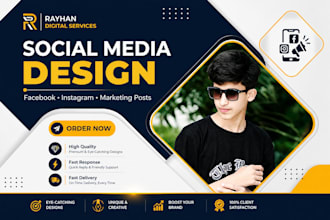 design professional facebook and instagram socialmedia posts