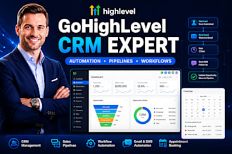 setup gohighlevel CRM workflow automation and sales pipeline