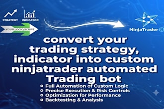 convert trading strategy or indicator into a custom ninjatrader automated bot