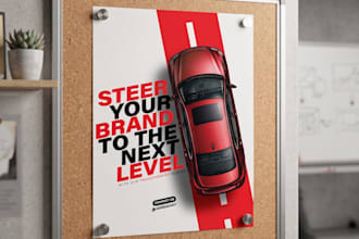 make car brand social media flyer