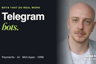 develop a custom telegram bot or mini app