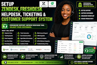 setup zendesk freshdesk helpdesk ticketing and customer support system