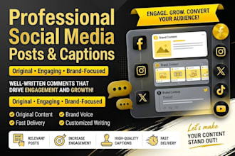 write engaging social media posts and captions