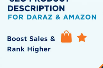 write SEO product description and listing for daraz and amazon