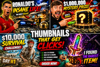 design youtube thumbnails in mrbeast style