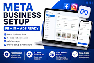 set up meta business suite, facebook and instagram for ads
