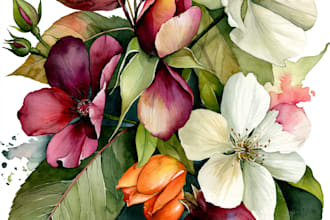 draw botanical illustration art for you