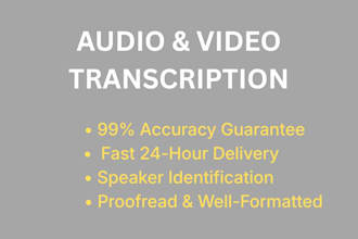 do accurate audio transcription and video transcription