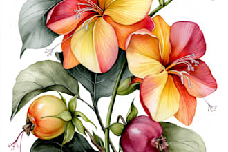 draw a botanical illustration