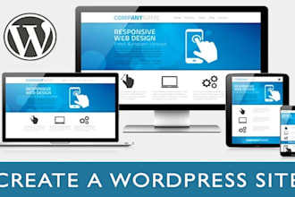 create a wordpress website