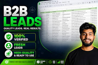 provide targeted verified b2b leads and email list