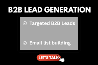 build a verified b2b lead list for your business