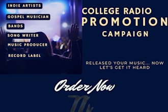 run a college radio promotion campaign for your music release