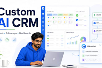 a custom ai CRM dashboard for leads follow ups and workflows
