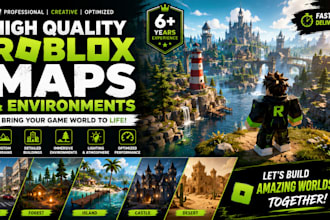 create high quality roblox maps and environments
