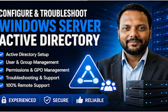 configure and troubleshoot windows server active directory