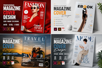 design professional magazine cover design for fashion travel and lifestyle