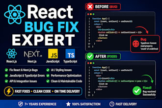 fix reactjs, javascript, and typescript bugs