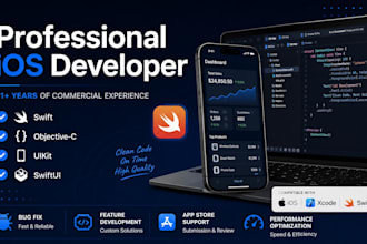 develop fix or maintain your ios app in swift or objectivec