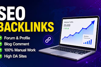 do high da SEO profile, forum, blog comment backlinks
