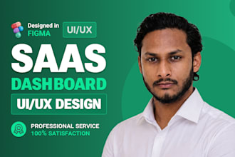 design modern saas dashboard and admin panel UI UX in figma