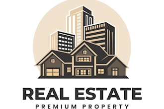 design luxury minimalist real estate and property logo