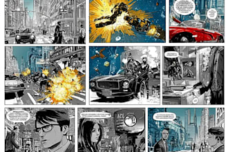 do a comic book page for you