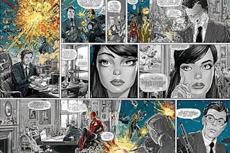 draw a comic book page for you