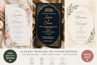 design elegant wedding invitation cards