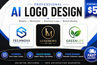 design a modern ai logo for your business