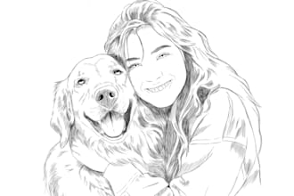 create pencil sketches of people or pets