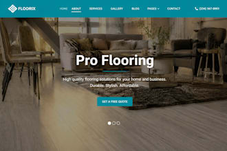 design wix flooring contractor website tile flooring business website