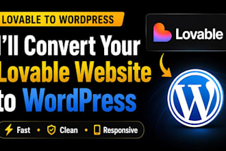 convert lovable website to wordpress professionally