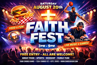 design modern even flyer, church, sport, party, party club dj flyer poster