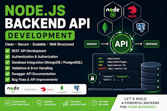 develop or improve your nodejs express or nestjs backend API