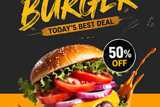 restaurant menu food flyer and promotional poste