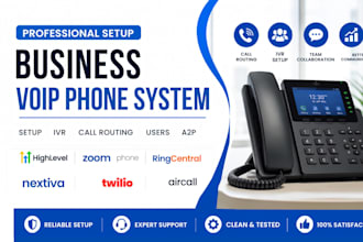 set up ghl voip zoom phone ringcentral nextiva twilio aircall IVR a2p fusionpbx