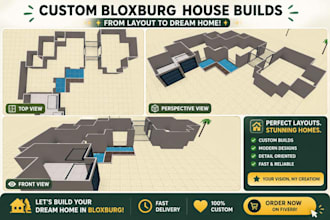 create your dream bloxburg house with exterior and interior
