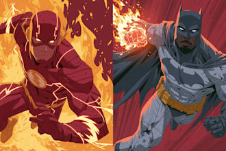comic book illustration with comic book illustrator