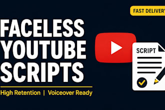 write engaging faceless youtube automation scripts