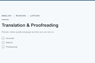 provide accurate english, russian, latvian translation
