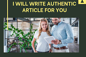 write your SEO friendly article