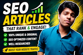 write SEO articles and blog posts