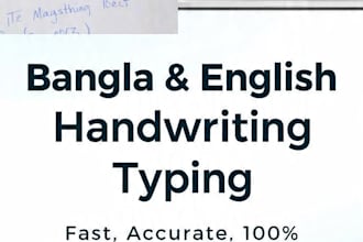 gracefully handwriting and bangla english typing